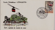 BELGIQUE :  1963:HUY:Cercle Philatélique "L´Epaulette".HUY,capital E Du Monde Du Coeur.Image En RELIEF.Huy:tricentenaire - Souvenir Cards - Joint Issues [HK]