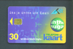 ESTONIA  -  Chip Phonecard As Scan - Estland