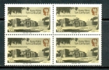 1984 NORTH CYPRUS ATATURK CULTURAL CENTER BLOCK OF 4 MNH ** - Nuevos