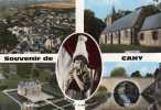 CPSM 76 - Souvenir De CANY : Vue Générale Chapelle Château Et Le Pont - Peu Courante - Cany Barville