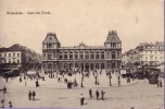 CPA LA GARE DU NORD BRUXELLES ** BRUSSEL STATION TRAM - Spoorwegen, Stations