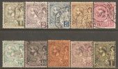 Monaco 1891-94 Mi# 11-20 Used - Gebraucht