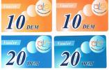 MONTENEGRO - PROMONTE (GSM RECHARGE) - ALO:  LOT OF 4 DIFFERENT  -  USATA  -  RIF. 1573 - Montenegro