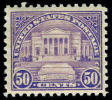 US #570 XF Mint Hinged 50c Arlington Amphitheater Of 1922 - Nuevos