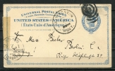 USA 1893 Livingston Duplex PMK On PSC To Germany, Montana - ...-1900