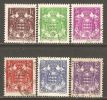 Delcampe - Monaco 1937-39 Mi# 143-148 Used - Ungebraucht