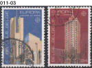 BELGIUM, 1987,  Europa-CEPT, Modern Architecture; Cancelled (o), Sc. 1268/9. - 1987