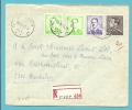 848A+1029+1068 Op Aangetekende Brief Met Stempel ST-VITH (Oostkantons)(cantons De L´Est) - 1936-1951 Poortman