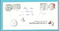 2203 Op Brief Met Stempel KNOKKE-HEIST , Getaxeerd Met TX 80 Met Stempel BRUGGE 1 - 1981-1990 Velghe