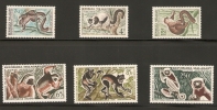 MALAGASY ~ 1961 MONKEYS 6V - Apen