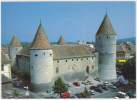 Yverdon-les-Bains - Le Chateau: HONDA CIVIC, RENAULT 5, OPEL ASCONA C2, PEUGEOT 304, BMW 5 Serie , FORD TRANSIT - Passenger Cars