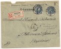 Lettre - SUEDE - STOCKHOLM - RECOMMANDEE Càd S/TP 20 Ore Bleux2 - 1895 - Briefe U. Dokumente