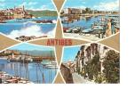 CP, 06, Antibes, Souvenir, Avec 4 Vues, écrite - Andere & Zonder Classificatie