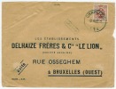 Griffe LOBBES + Cad CHARLEROI 1931 Sur Devant De Lettre - Linear Postmarks