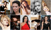 2160 Female Star Angelina Jolie Postkarte Carte Postale Group 10 Diff - Non Classés