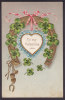 United States PPC To My Valentine 1907 Horseshoe, Hearts And Shamrock (Embossed) Simple Backside (2 Scans) - Valentijnsdag