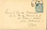 1908 France Cover. (G03b006) - Standard- Und TSC-Briefe (vor 1995)