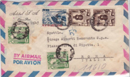 PERU - 1951 - ENVELOPPE Par AVION De LIMA Pour ROMA (ITALIA) - Peru