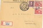 Frontal Certificada PRAHA (Checoslovaquia) 1928 - Cartas & Documentos