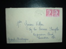 LETTRE POUR ETRANGER TYPE MARIANNE DE MULLER 25 F X2 OBL. 22-7-1955 AMBERIEU EN BUGEY (01 AIN) - 1955-1961 Marianna Di Muller