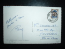 CP POUR LA FRANCE TP BLASON ORAN 8 F OBL. 15-7-1954 CONSTANTINE RP CONSTANTINE (ALGERIE) - Lettres & Documents