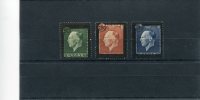 1947-Greece- "King George II Mourning Issue"- Complete Set MH - Nuevos