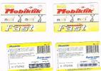 SERBIA - MOBIKLIK 063  (GSM RECHARGE ) -  LOT OF 2 WITH DIFFERENT EXPIRY    -  USED ° - Other - Europe