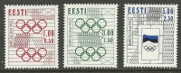 Estland Estonie Estonia 1992 Olympic Games In Barcelona Michel 180 - 182 MNH - Ete 1992: Barcelone