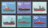 Polska Poland 1988 Fire Fighting Ships Boats Transport  Boat Ship Stamps MNH Scott 2888-2893 - Collections