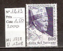 Timbre Vatican 2000 Y&T N°1213.  Oblitéré. Jean Paul II. Cote 1.50  € - Oblitérés