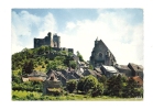 Cp, 12, Najac, Le Château-Fort Et L´Eglise, Voyagée - Najac