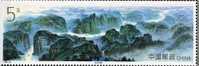 3 Schluchten Des Fluß Jangtsekiang 1994 China 2571 Als Block 68 ** 4€ Blick Auf Die Berge Mit Tempel Bloc Sheet Of Chine - Posta Aerea