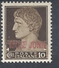 1941 ISOLE JONIE EFFIGIE 10 CENT MH * - RR9667 - Islas Jónicas