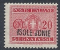 1941 ISOLE JONIE SEGNATASSE 20 CENT MNH ** - RR9667 - Ionian Islands