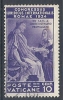 1935 VATICANO USATO CONGRESSO GIURIDICO 10 CENT - RR9672 - Oblitérés