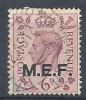 1943-47 OCCUPAZIONE INGLESE USATO MEF EFFIGIE 6 P - RR9673 - Occ. Britanique MEF