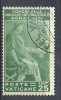 1935 VATICANO USATO CONGRESSO GIURIDICO 25 CENT - RR9674 - Oblitérés