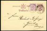 1883 Wurttemberg Postal Card. Gmund In Wurttemberg 9.Feb.83. (G48b002) - Interi Postali