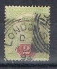 Sello 2 P Verde Gran Bretaña 1887, Fechador LONDON, Yvert Num 94 º - Used Stamps