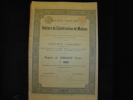 Coupure De 50 Francs " Ateliers De Construction De Malines " 1892 (materiel Pour Chemins De Fer,tramways,mines ) - Industrial