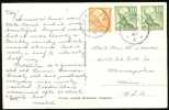 1951 Sweden Multifranked Postcard Sent To USA. PKP 105, 16.8.51, A. (G17c002) - Enteros Postales