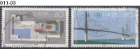 GERMANY, 1987,  Europa-CEPT, Modern Architecture; Cancelled (o), Sc. 1505/6. - 1987