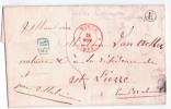 Lettre Càd NAMUR + SR Bleu + Boîte E De VIVIER L'AGNEAU - 1830-1849 (Onafhankelijk België)