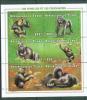 Chad. Gorillas & Chimpanzees.  1998. MNH Sheet Of 6. SCV = 8.00 - Gorilla