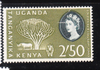 Kenya Uganda Tanganyika KUT 1960 QE 2.50sh MLH - Kenya, Uganda & Tanganyika