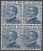 1912 EGEO NISIRO EFFIGIE 25 CENT MNH ** QUARTINA - RR9724 - Egée (Nisiro)