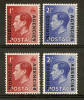 MOROCCO AGENCIES 1936-37 SET OF 4 STAMPS SG75/76 And SG75a/76a MOUNTED MINT Cat £8.20 - Bureaux Au Maroc / Tanger (...-1958)