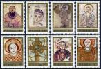 Polska Poland 1971 Frescoes From Faras Cathedral Nubia ART Icon Regligions Michel 2070-2077 SC#1800-1807 - Unused Stamps