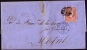 1858, 28 De Enero, Carta Completa Porte Sencillo De Barcelona A Motril - Storia Postale