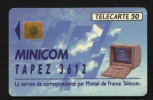 Télécarte 50u Utilisée Luxe    36.12 Minicom 1       F271B   Du 09/ 1992 - 600 Agences